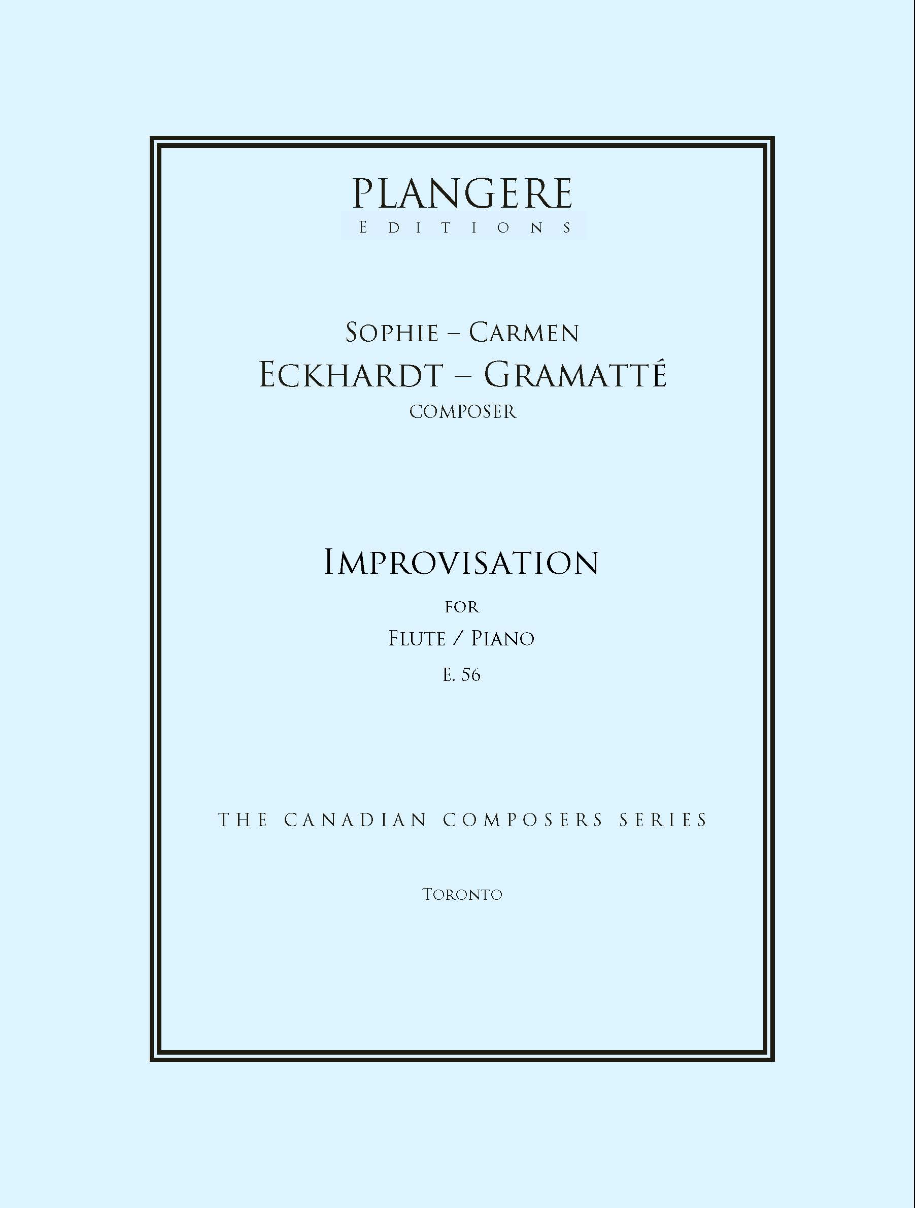 Sophie-Carmen Eckhardt- Gramatté Improvisation E. 56 Sophie-Carmen Eckhardt- Gramatté Improvisation E. 56